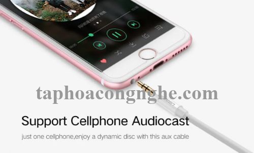 Ugreen 10746 0.5M màu Trắng Cáp âm thanh 3.5mm nối dài AV124 30010746